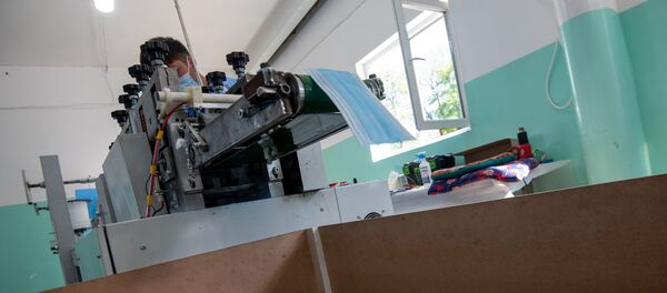 Фабрика по производству медицинских масок в деревне Арцваберд, Тавуш Фабрика по производству медицинских масок в деревне Арцваберд, Тавуш - Sputnik Армения