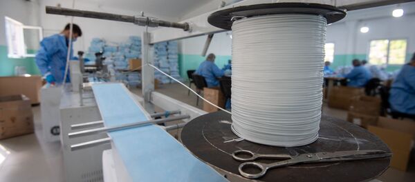 Фабрика по производству медицинских масок в деревне Арцваберд, Тавуш Фабрика по производству медицинских масок в деревне Арцваберд, Тавуш - Sputnik Армения