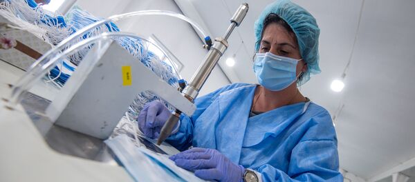 Фабрика по производству медицинских масок в деревне Арцваберд, Тавуш Фабрика по производству медицинских масок в деревне Арцваберд, Тавуш - Sputnik Армения