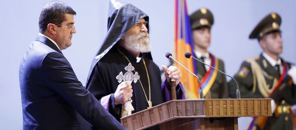 Инаугурация президента Карабаха Араика Арутюняна (21 мая 2020). Шуши - Sputnik Արմենիա
