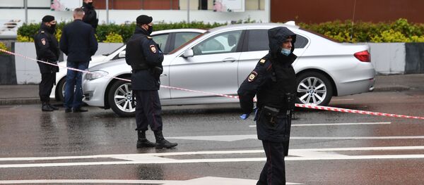  Захват заложников в отделении банка в центре Москвы (23 мая 2020). Москва - Sputnik Армения