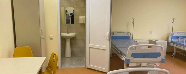 Новое здание отделения инфекционных болезней мед. центра Сурб Аствацамайр (25 мая 2020). Еревaн - Sputnik Արմենիա