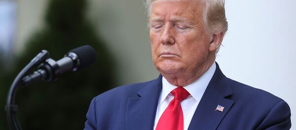 Президент США Дональд Трамп во время речи о стоимости лечения диабета и вспышки коронавирусной болезни (26 мая 2020). Вашингтон Президент США Дональд Трамп во время речи о стоимости лечения диабета и вспышки коронавирусной болезни (26 мая 2020). Вашингтон - Sputnik Армения