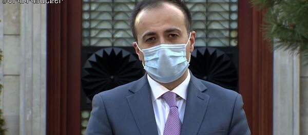 Стоп-кадр прямого эфира брифинга с участием премьер-министра Никола Пашиняна, вице-премьера Тиграна Авиняна и министра здравоохранения Арсена Торосяна (1 июня 2020). Еревaн - Sputnik Армения