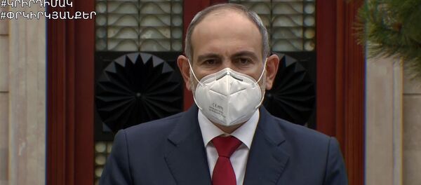 Премьер-министр Никол Пашинян на онлайн брифинге по коронавирусу (2 июня 2020). Еревaн - Sputnik Արմենիա