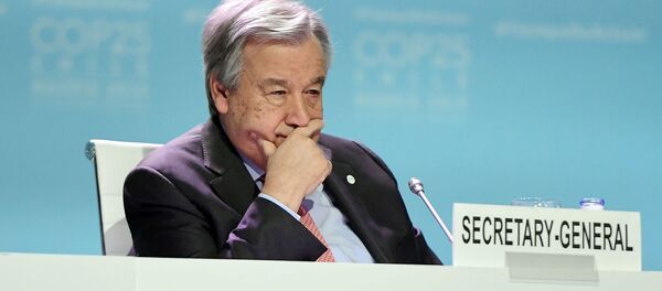 Генсек ООН Антонио Гутерриш на конференции по изменению климата COP25 (11 декабря 2019). Мадрид Генсек ООН Антонио Гутерриш на конференции по изменению климата COP25 (11 декабря 2019). Мадрид - Sputnik Արմենիա