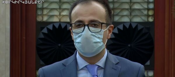 Онлайн-брифинг с участием премьер-министра Никола Пашиняна, министра здравоохранения Арсена Торосяна и реаниматолога Лилит Мусеян (4 июня 2020). Еревaн Онлайн-брифинг с участием премьер-министра Никола Пашиняна, министра здравоохранения Арсена Торосяна и реаниматолога Лилит Мусеян (4 июня 2020). Еревaн - Sputnik Արմենիա