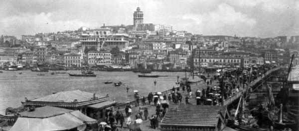 Третий Галатский мост, Стамбул (конец XIX века) - Sputnik Армения