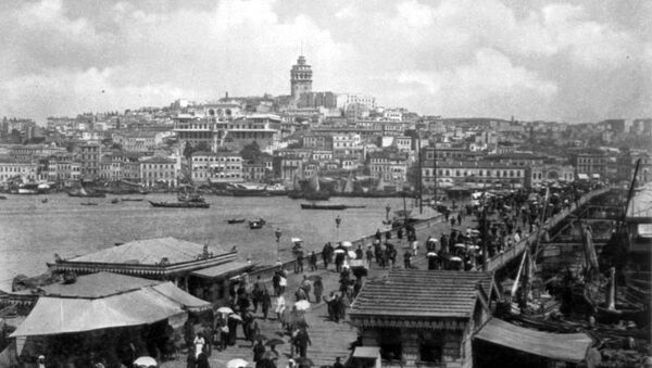 Третий Галатский мост, Стамбул (конец XIX века) - Sputnik Армения