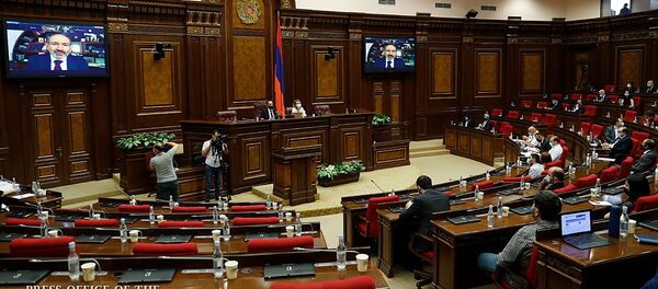 Премьер-министр Никол Пашинян принял участие в онлайн формате на обсуждении постоянных комиссий НС Армении (5 июня 2020). Еревaн - Sputnik Армения
