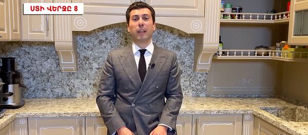 Кадр из очередного ролика Микаела Минасяна - Sputnik Արմենիա