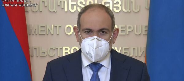 Премьер-министр Никол Пашинян во время онлайн брифинга (8 июня 2020). Еревaн - Sputnik Армения
