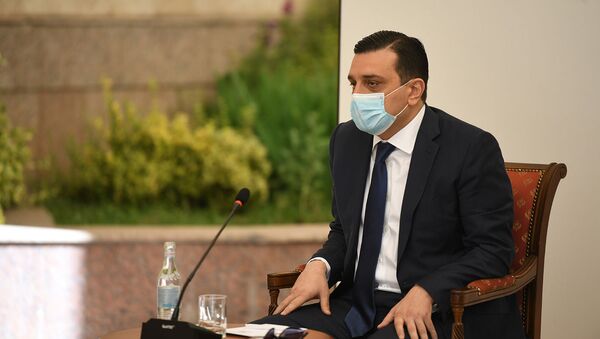 Ректор ЕрМУ Армен Мурадян во время обсуждения по предотвращению ситуации с коронавирусом в Армении (9 июня 2020). Еревaн - Sputnik Армения