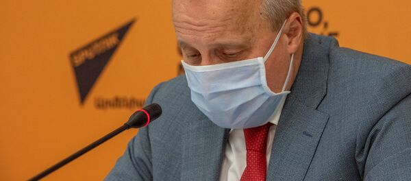 Посол России в Армении Сергей Копыркин во время онлайн пресс-конференции (11 июня 2020). Еревaн - Sputnik Армения