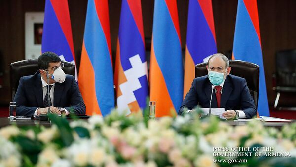 Совместное заседание совета безопасности Армении и Карабаха (19 июня 2020). Еревaн - Sputnik Армения