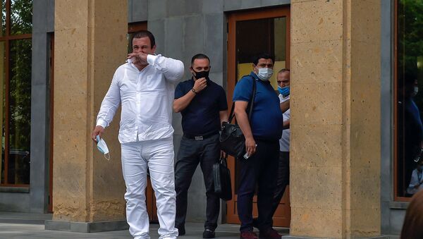  Гагик Царукян выходит из здания суда (19 июня 2020). Еревaн - Sputnik Արմենիա