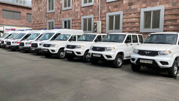 Новые автомобили для службы «Скорая помощь» в Армении - Sputnik Армения