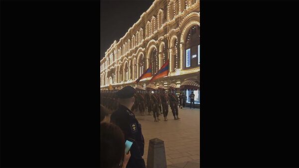 Армянская военные на репетиции Парада Победы в Москве - Sputnik Արմենիա