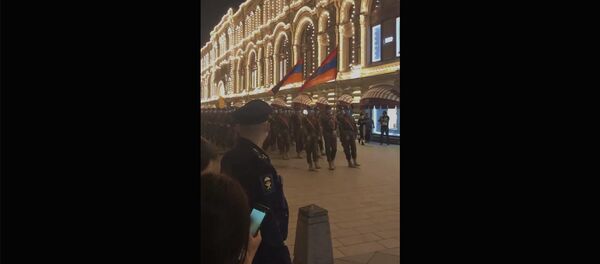 Армянская военные на репетиции Парада Победы в Москве Армянская военные на репетиции Парада Победы в Москве - Sputnik Արմենիա