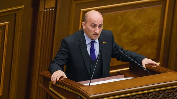 Депутат фракции Мой шаг Ваагн Овакимян в Парламенте - Sputnik Армения