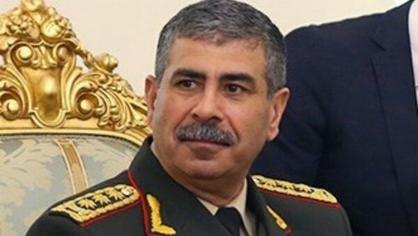 Министр обороны Азербайджана Закир Гасанов - Sputnik Արմենիա
