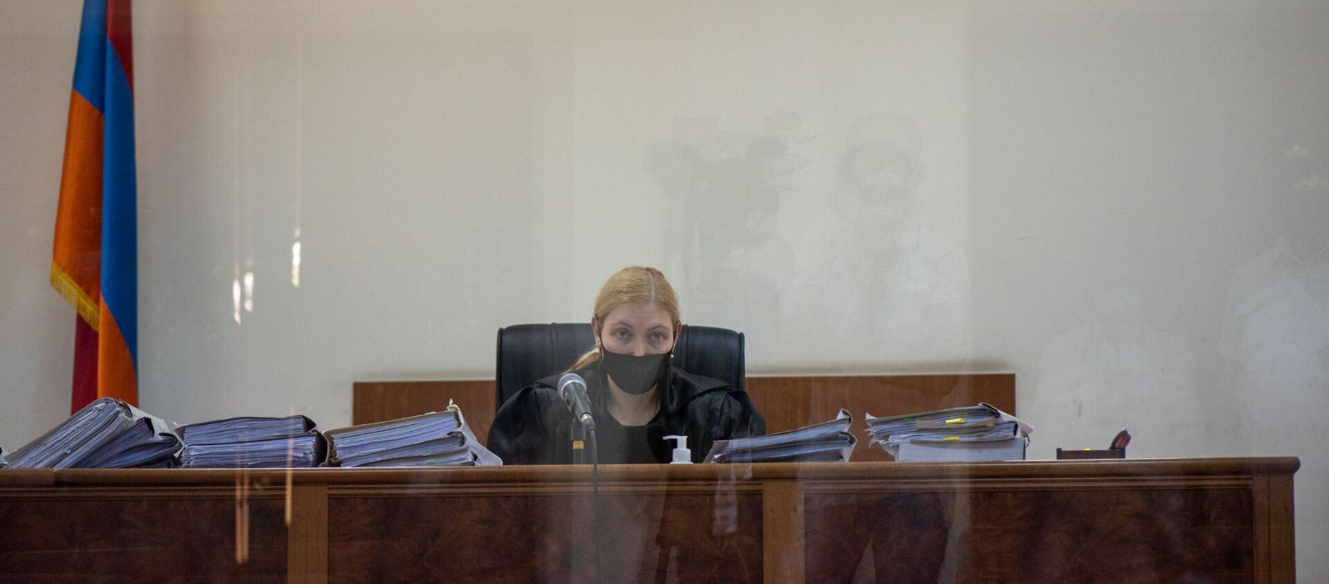 Судья Анна Данибекян на судебном заседании по делу 1 марта (23 июня 2020). Еревaн - Sputnik Արմենիա, 1920, 03.02.2021