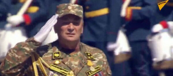 Армянская стрелковая дивизия на параде Победы, командующий - полковник Ашот Акопян - Sputnik Армения