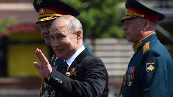 Президент РФ В. Путин принял участие в военном параде в ознаменование 75-летия Победы - Sputnik Армения