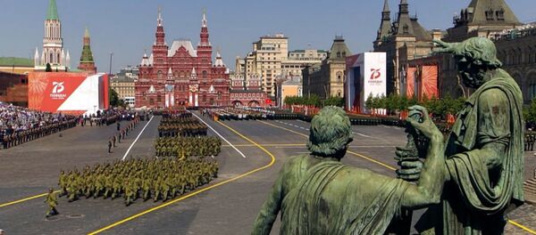 Военнослужащие стран бывшего СССР на параде Победы в Москве - Sputnik Արմենիա