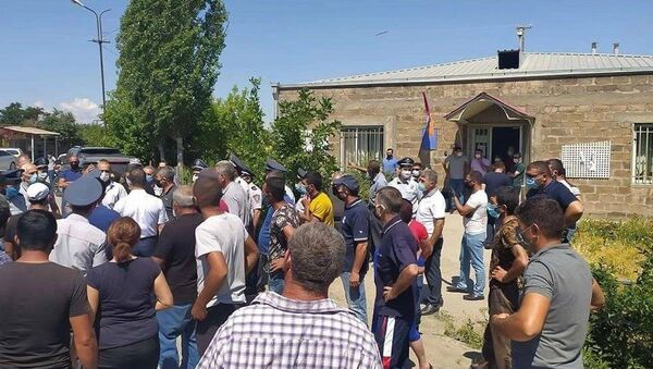 Акция протеста в селе Ехегнут (22 июня 2020). Армавир - Sputnik Արմենիա