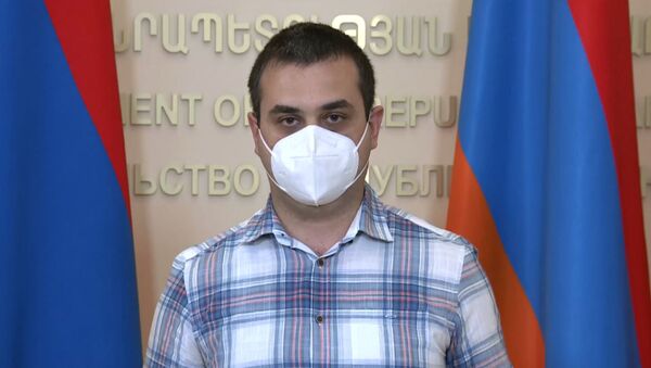 Анестезиолог, реаниматолог Карен Тоноян на онлайн брифинге (26 июня 2020). Еревaн - Sputnik Армения