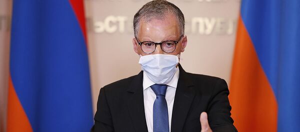 Профессор Лоран Папазян на онлайн брифинге (29 июня 2020). Еревaн Профессор Лоран Папазян на онлайн брифинге (29 июня 2020). Еревaн - Sputnik Армения