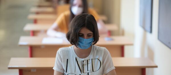 Единый экзамен по английскому языку в старшей школе № 29 им. Андраника Маргаряна (2 июля 2020). Еревaн - Sputnik Армения