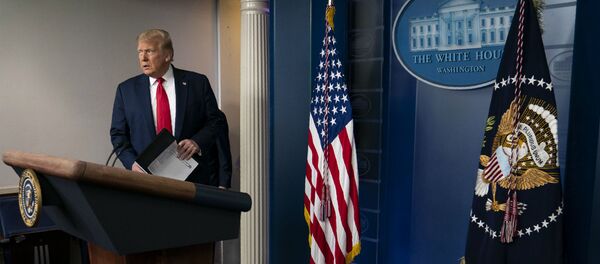 Президент США Дональд Трамп на брифинге в Белом Доме (2 июля 2020). Вашингтон Президент США Дональд Трамп на брифинге в Белом Доме (2 июля 2020). Вашингтон - Sputnik Армения