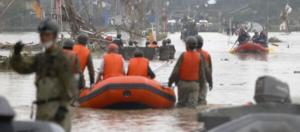 Эвакуация в японской префектуре Кумамото Эвакуация в японской префектуре Кумамото - Sputnik Արմենիա