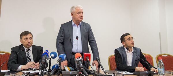 Пресс-конференция одного из акционеров авиакомпании Armenia Тамаза Гаиашвили Пресс-конференция одного из акционеров авиакомпании Armenia Тамаза Гаиашвили - Sputnik Армения