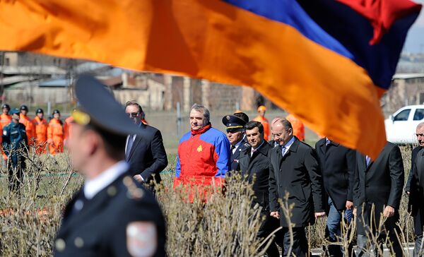 Открытие армяно-российского центра гуманитарного реагирования Открытие армяно-российского центра гуманитарного реагирования - Sputnik Արմենիա