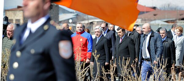 Открытие армяно-российского центра гуманитарного реагирования Открытие армяно-российского центра гуманитарного реагирования - Sputnik Армения