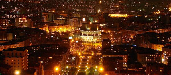 Вид ночного Еревана - Sputnik Արմենիա