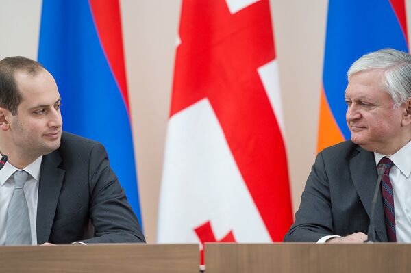 Նալբանդյանն ու Ջանելիձեն քննարկել են նաև տարածաշրջանային հակամարտությունների թեման Նալբանդյանն ու Ջանելիձեն քննարկել են նաև տարածաշրջանային հակամարտությունների թեման - Sputnik Արմենիա