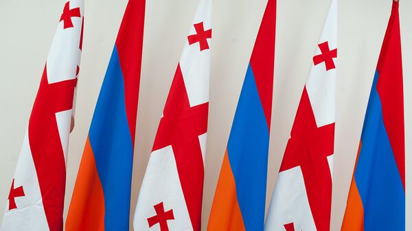 Флаги Армении и Грузии - Sputnik Արմենիա