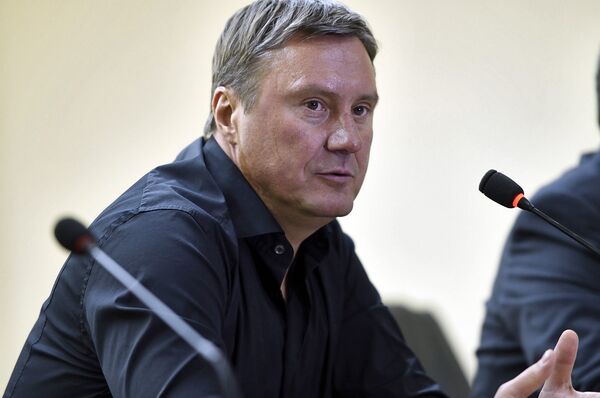 Главный тренер сборной Беларуси Александр Хацкевич Главный тренер сборной Беларуси Александр Хацкевич - Sputnik Армения