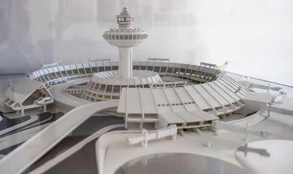 Макет старого здания аэропорта Звартноц Макет старого здания аэропорта Звартноц - Sputnik Армения