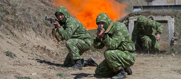 Учения российских войск в армянских горах Учения российских войск в армянских горах - Sputnik Армения