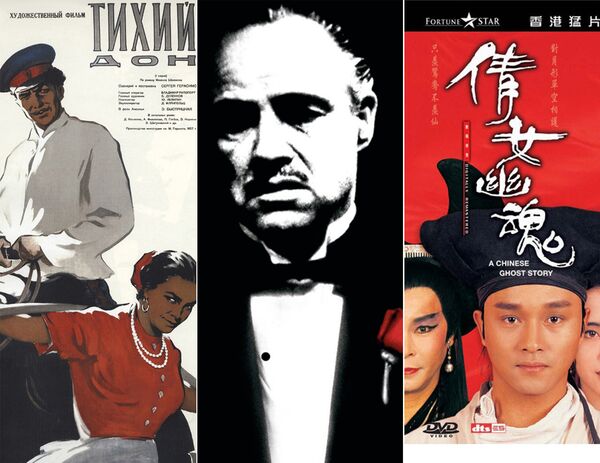 Колаж из постеров любимых фильмов Артавазда Пелешяна Колаж из постеров любимых фильмов Артавазда Пелешяна - Sputnik Армения