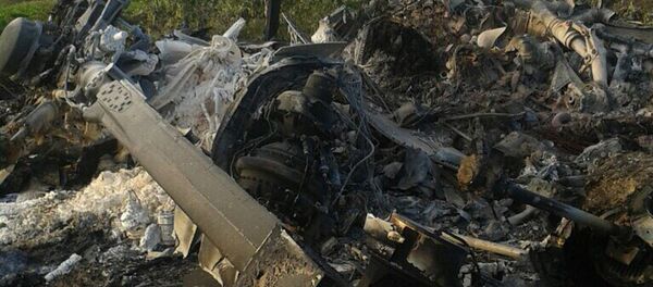 Сбитый войсками НКР азербайджанский вертолет - Sputnik Արմենիա