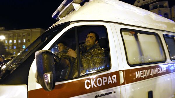 Машина скорой помощи в Арцахе  - Sputnik Армения