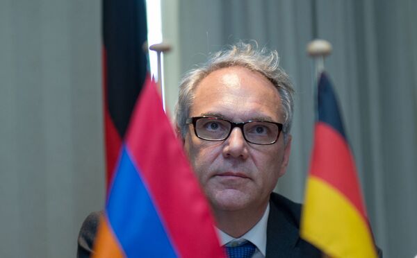 Посол Германии в Армении Матиас Кислер Посол Германии в Армении Матиас Кислер - Sputnik Армения