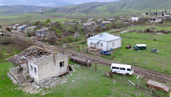 Мартакерт после обстрелов. Нагорный Карабах - Sputnik Արմենիա