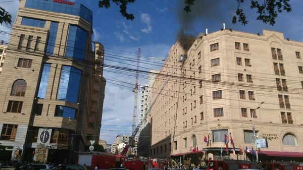 Пожар в гостинице Националь Пожар в гостинице Националь - Sputnik Армения